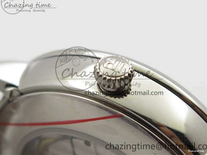 0128 MultiPurpose Villeret 6654 SS Complicated Function OMF 1:1 Best Edition White Dial on Black Leather Strap A6654 V 7901